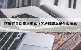 区块链自动交易脚本（区块链脚本是什么意思）